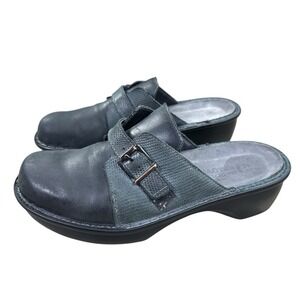 NAOT Avignon Luggage Clogs Shoes Women's Size 38 / 7-7.5 US‎ Black Gray Slip-on
